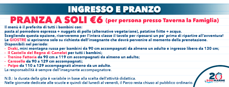 LISTINO PRANZO