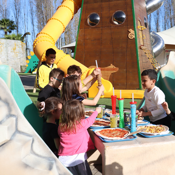 Sala COMPLEANNO ZOORASSICO parco divertimento e acquatico Zoomarine